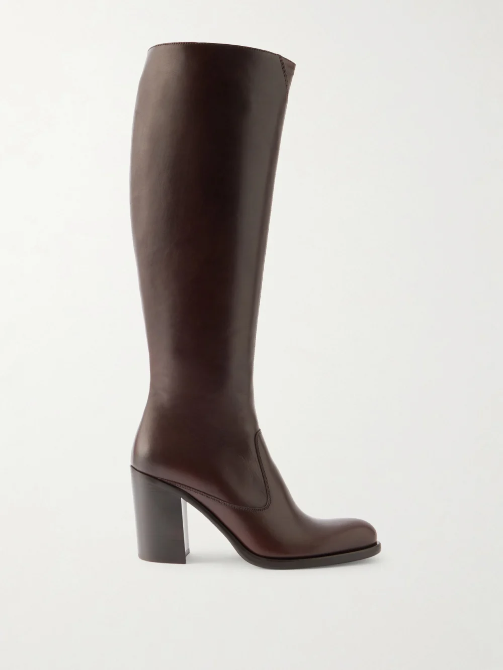 Chloé Phoenix Leather Knee Boots in brown