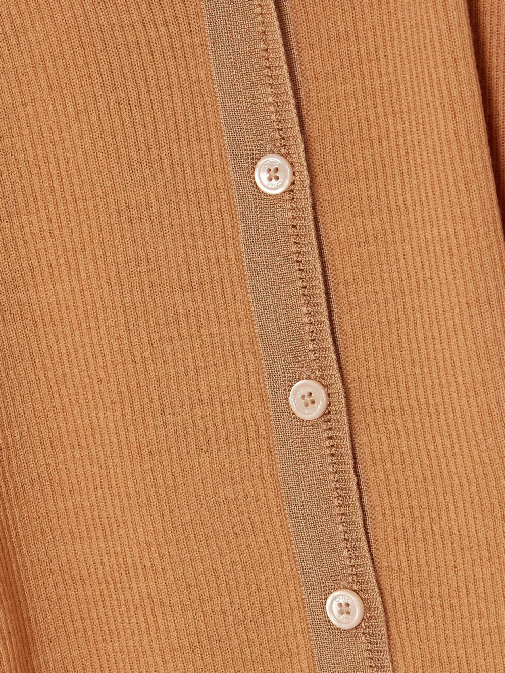 Close-up detail of the Chloé Ribbed Wool Sweater