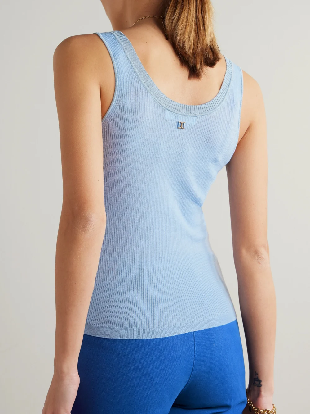 Back view of the Chloé Ribbed Wool Tank