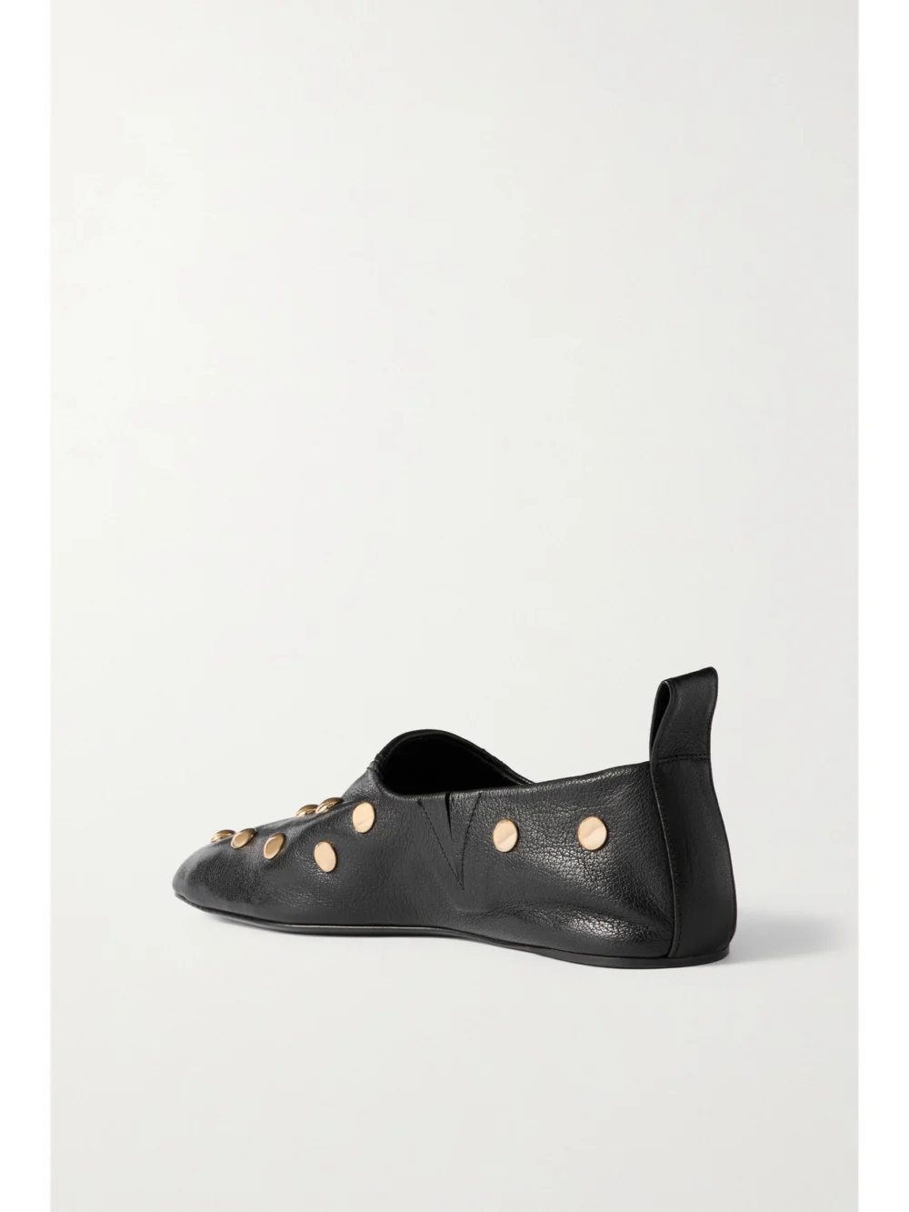Back view of the Chloé Rita Embellished Leather Ballet Flats