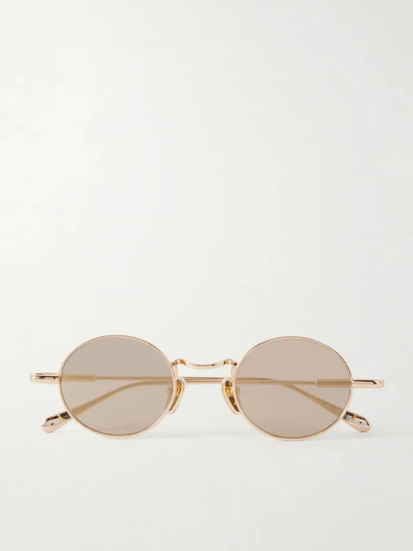 Chloé Round-frame Gold-tone Metal Sunglasses