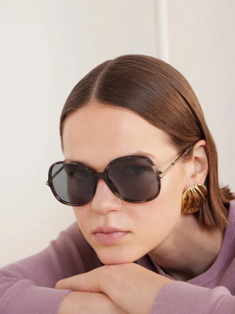 Chloé Rounded-frame Acetate Sunglasses