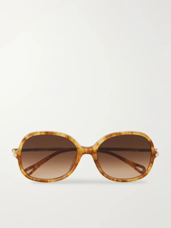 Chloé Rounded-frame Acetate Sunglasses