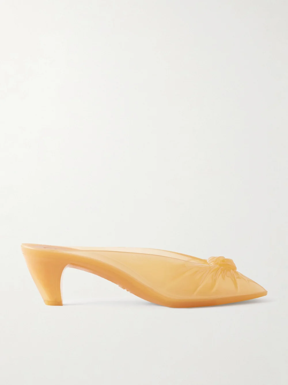 Chloé Ruched Tpu Mules in yellow