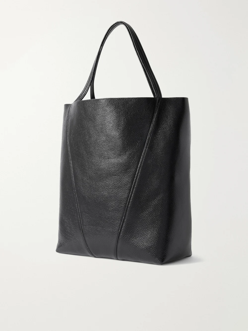 Back view of the Chloé Spin Embellished Paneled Textured-leather Tote