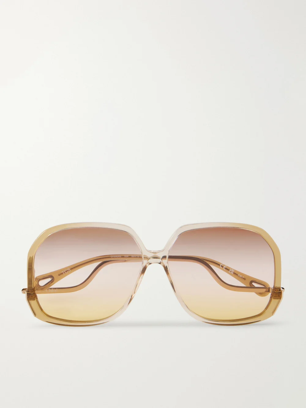 Chloé Square-frame Acetate Sunglasses in beige