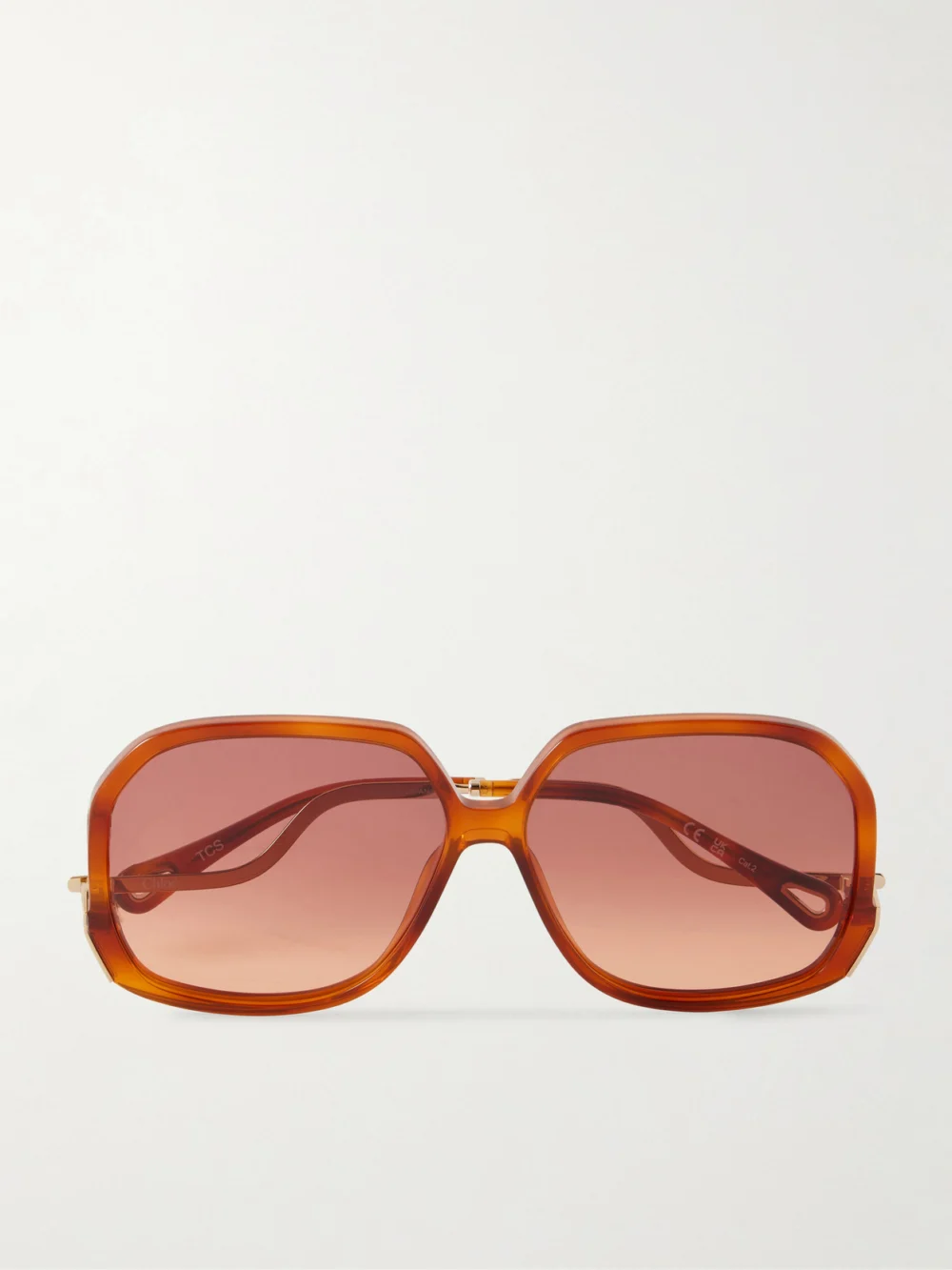 Chloé Square-frame Acetate Sunglasses in red