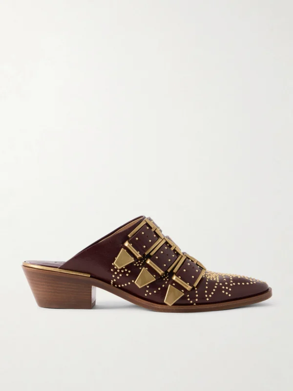 Chloé Susanna Studded Leather Mules