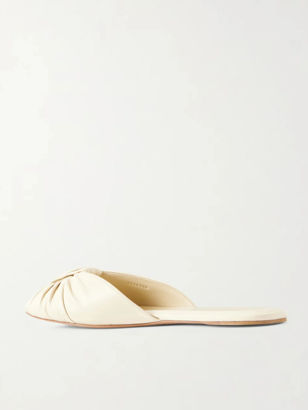 Back view of the Chloé Suzie Ruched Leather Slides