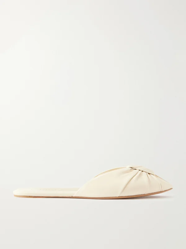 Chloé Suzie Ruched Leather Slides