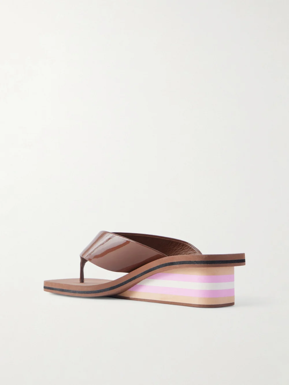 Back view of the Chloé Swimming Cool Patent-leather Sandals