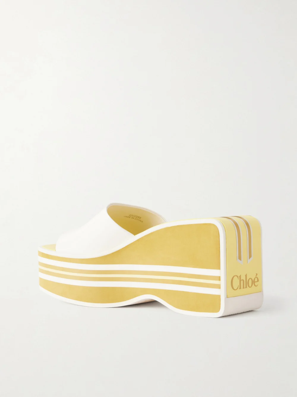 Back view of the Chloé Swimming Cool Patent-leather Sandals