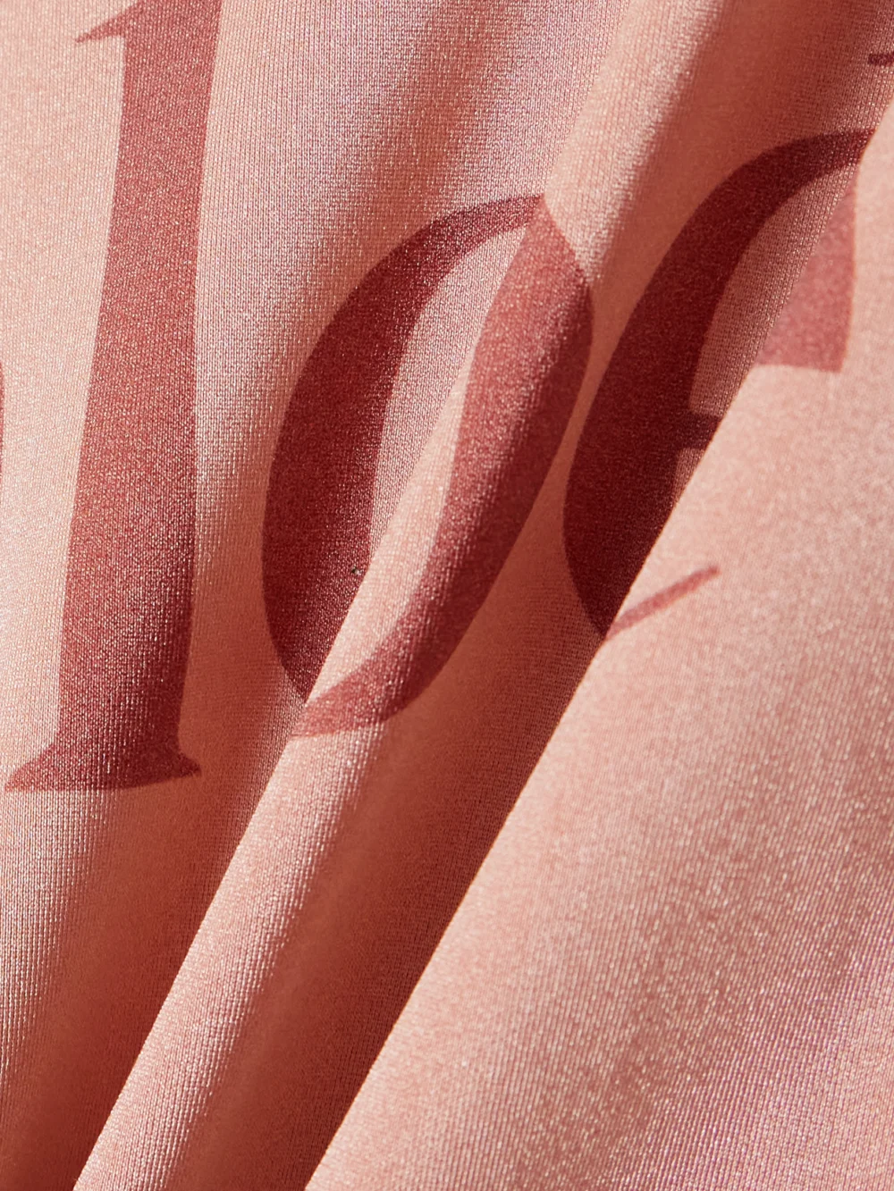 Close-up detail of the Chloé Tie-detailed Printed Swimsuit