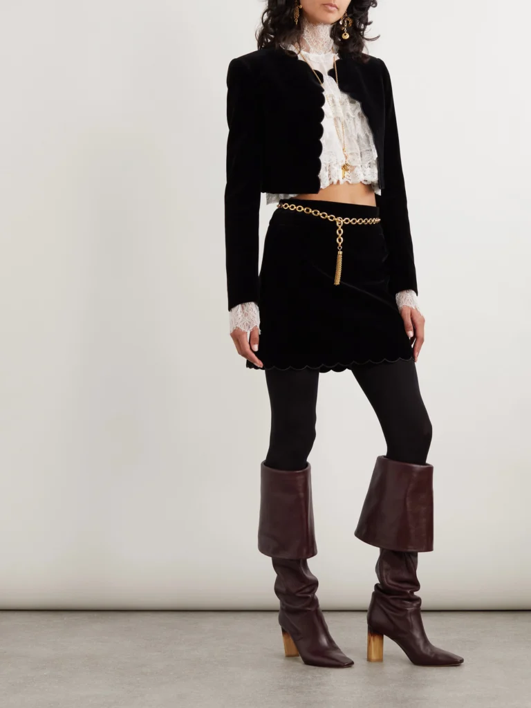 Chloé Tiered Lace-trimmed Silk-chiffon Blouse