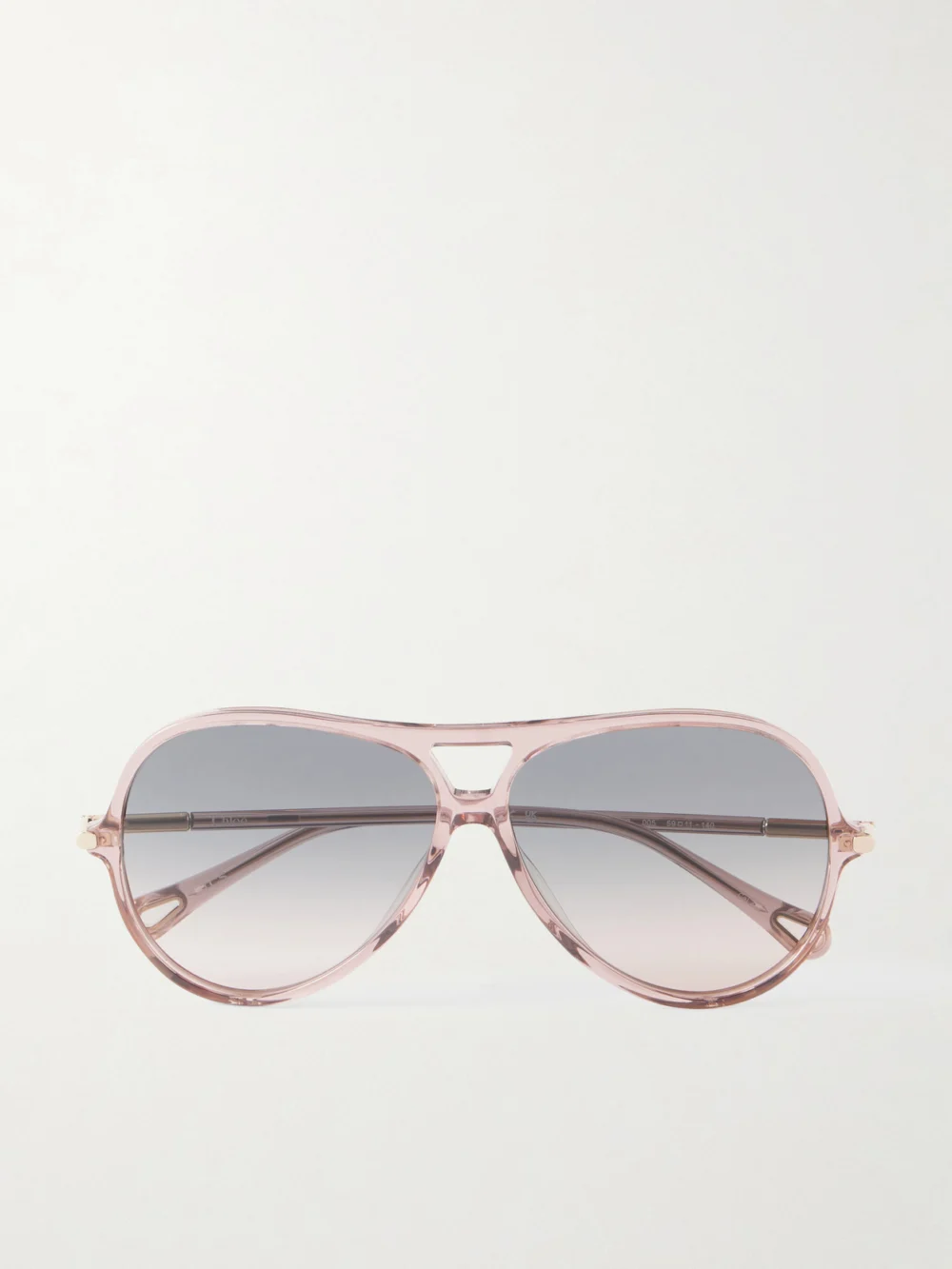 Chloé Tubolar Aviator-style Recycled-acetate Sunglasses in pink