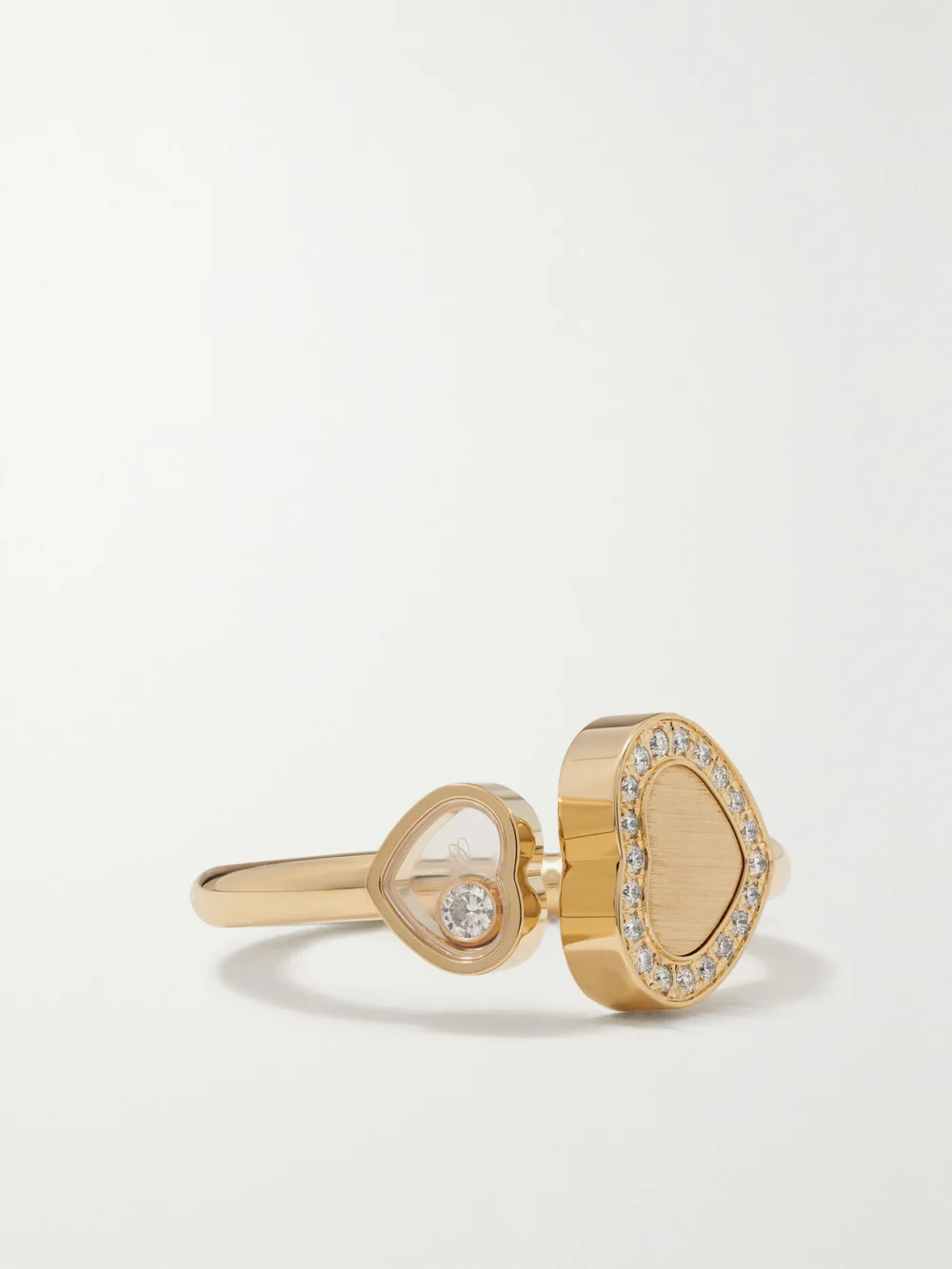 Chopard Happy Hearts 18-karat Gold Diamond Ring in 54