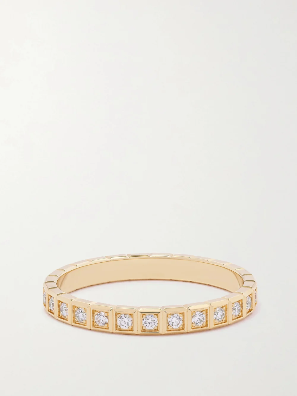 Back view of the Chopard Ice Cube 18-karat Gold Diamond Ring
