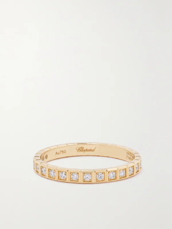 Chopard Ice Cube 18-karat Gold Diamond Ring