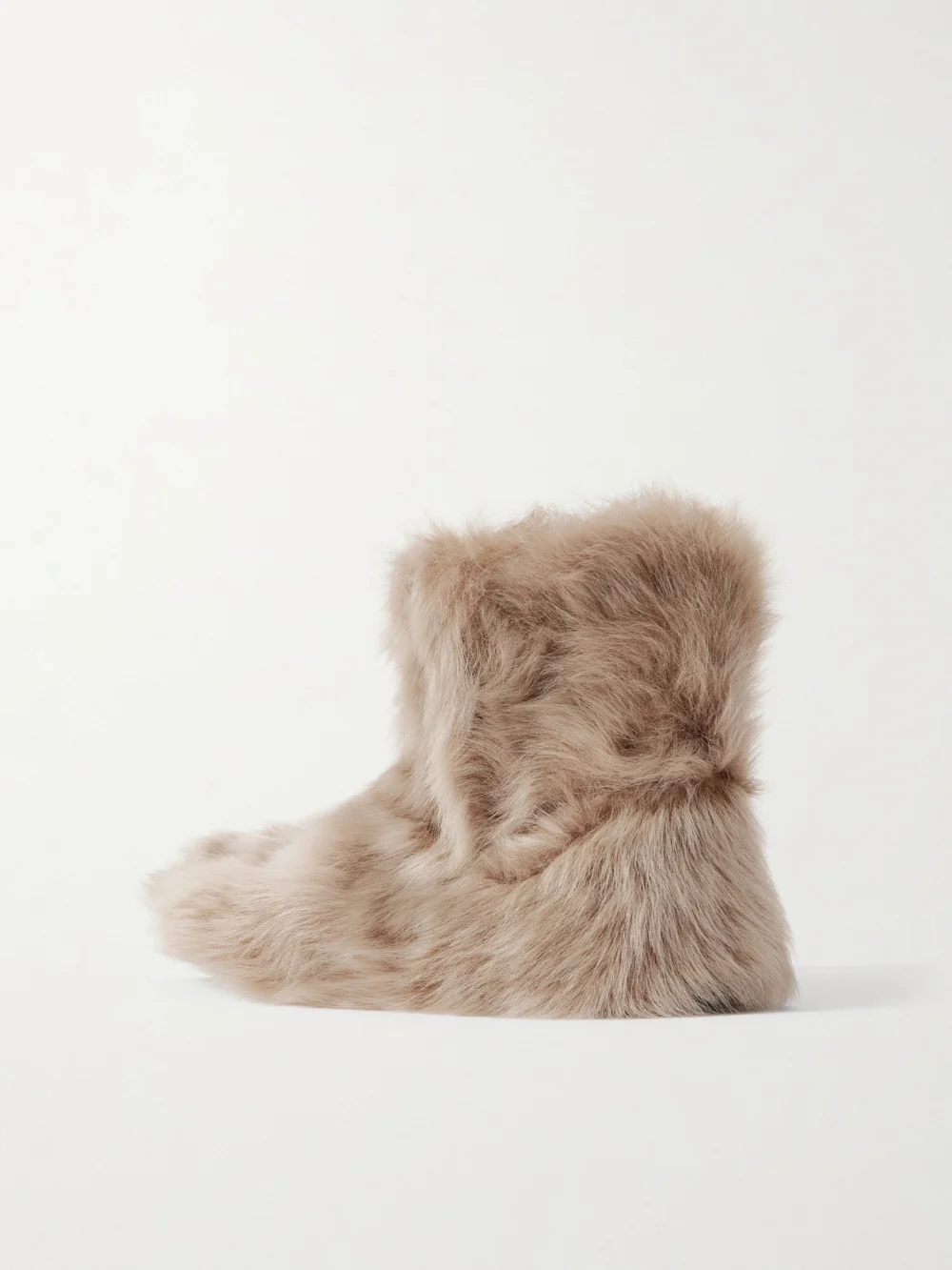Back view of the Christen Big Boot Shearling Ankle Boots