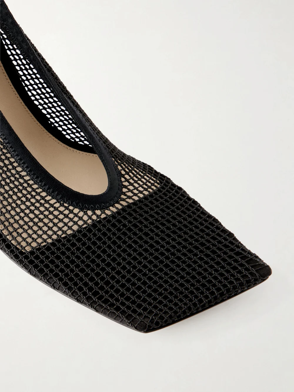 Close-up detail of the Christen Edge 95 Mesh Pumps