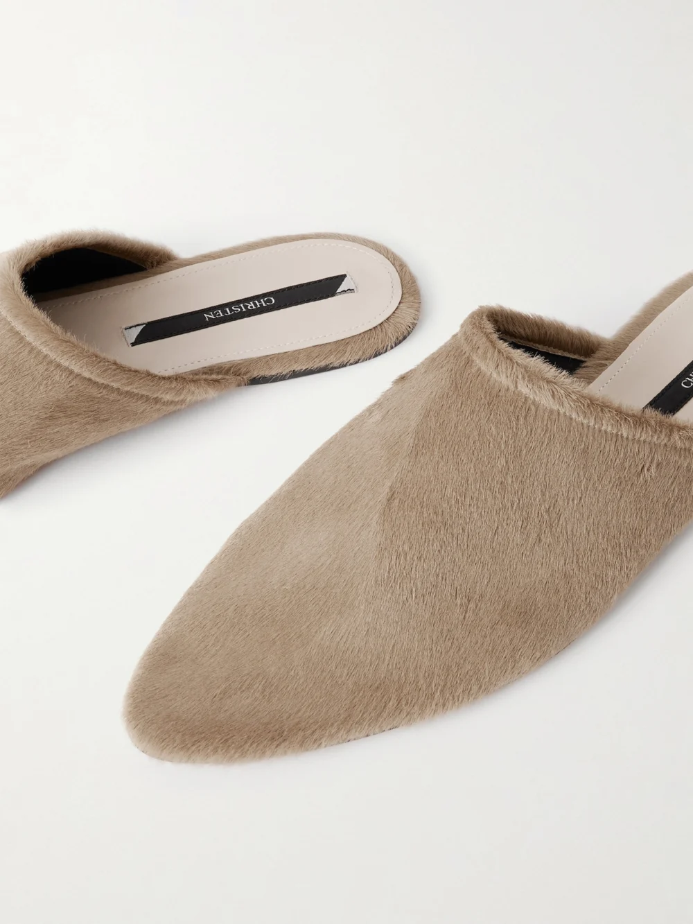 Close-up detail of the Christen Elipse Pony Hair Slides