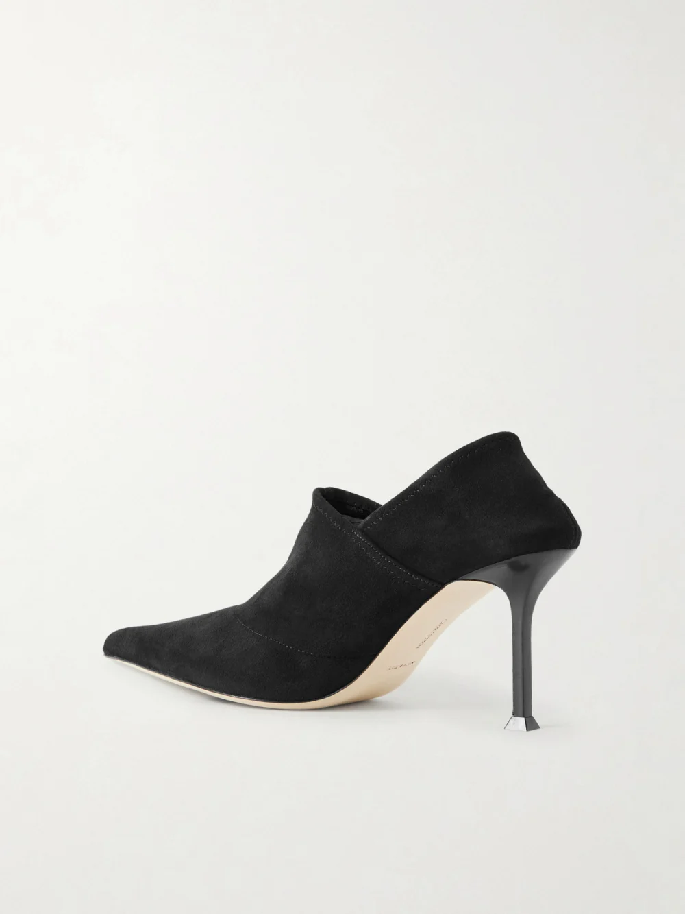Back view of the Christen Helix Suede Pumps