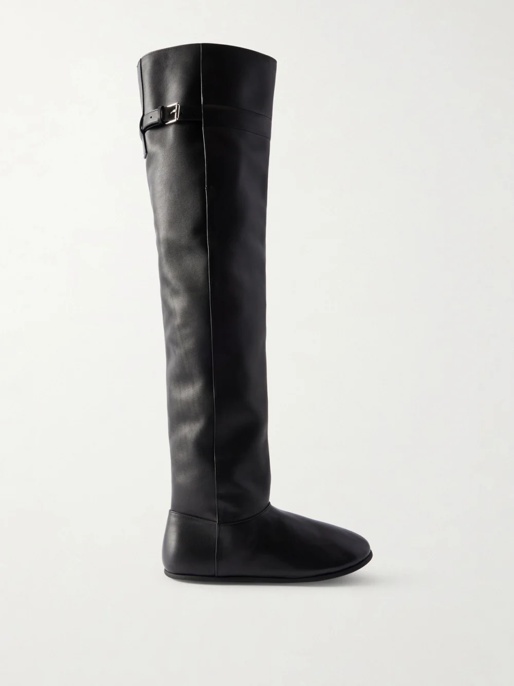 Christen Santiago Leather Knee Boots in black