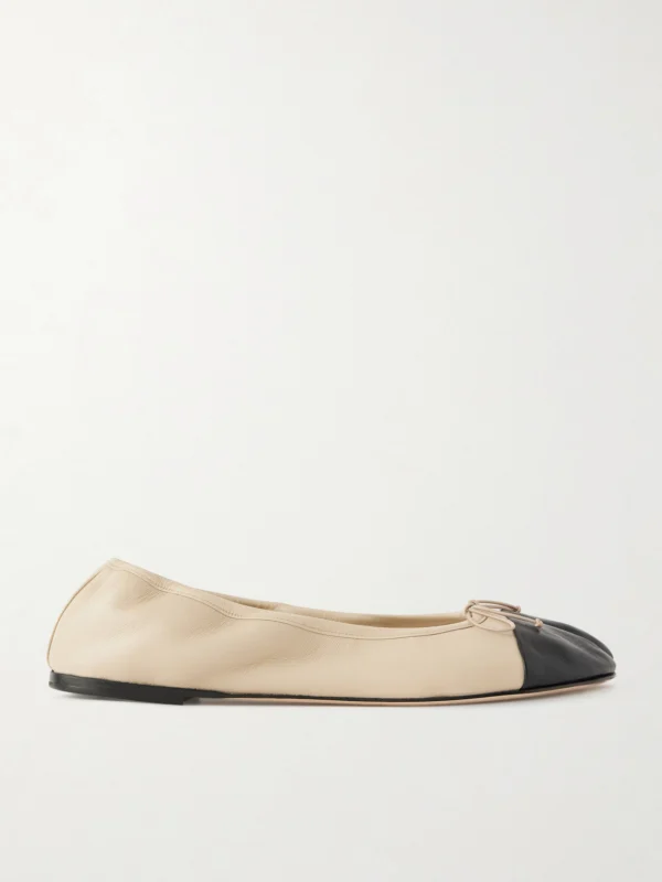 Christen Tabi Split-toe Leather Ballet Flats