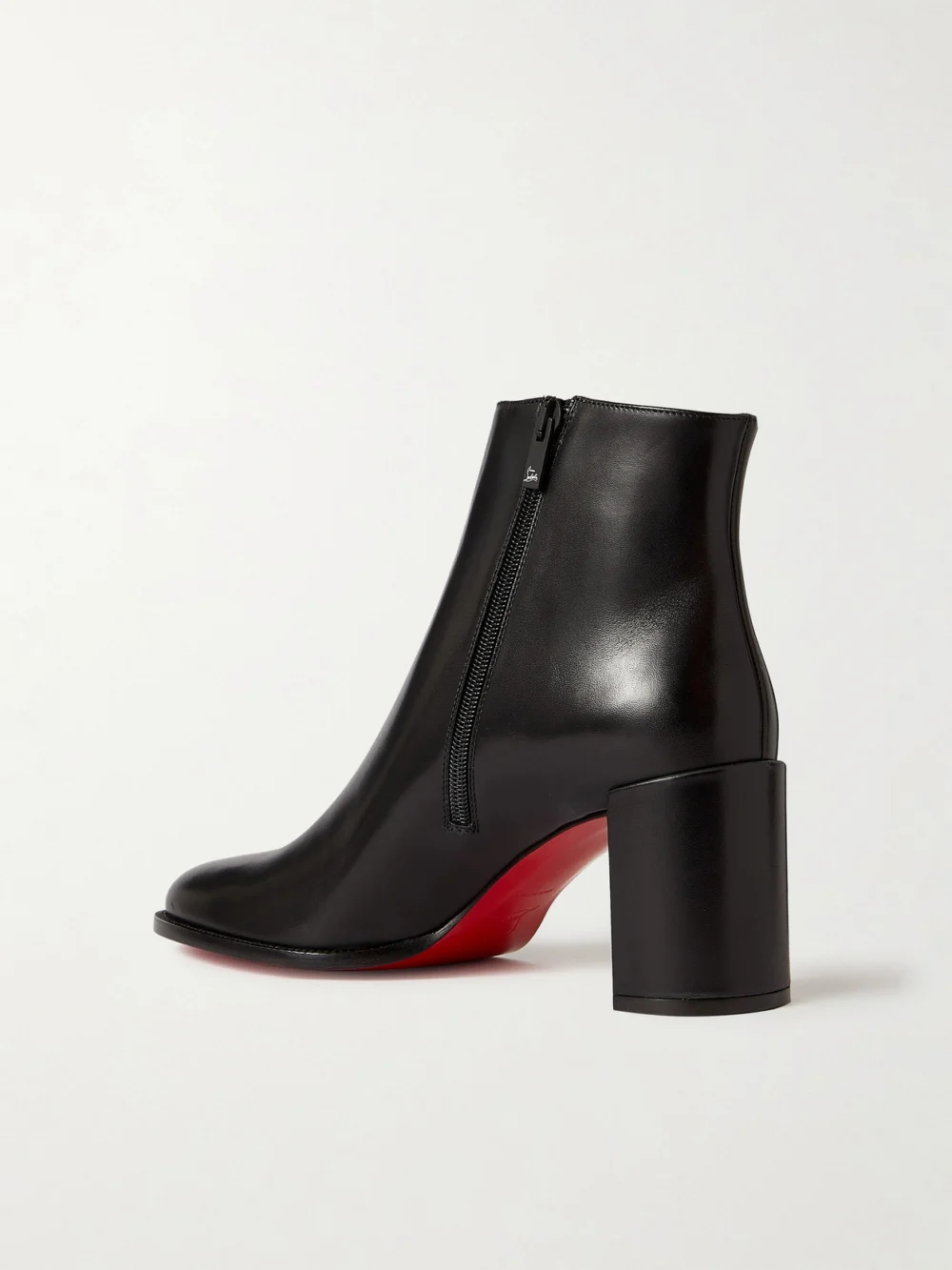 Back view of the Christian Louboutin Adoxa 70 Leather Ankle Boots