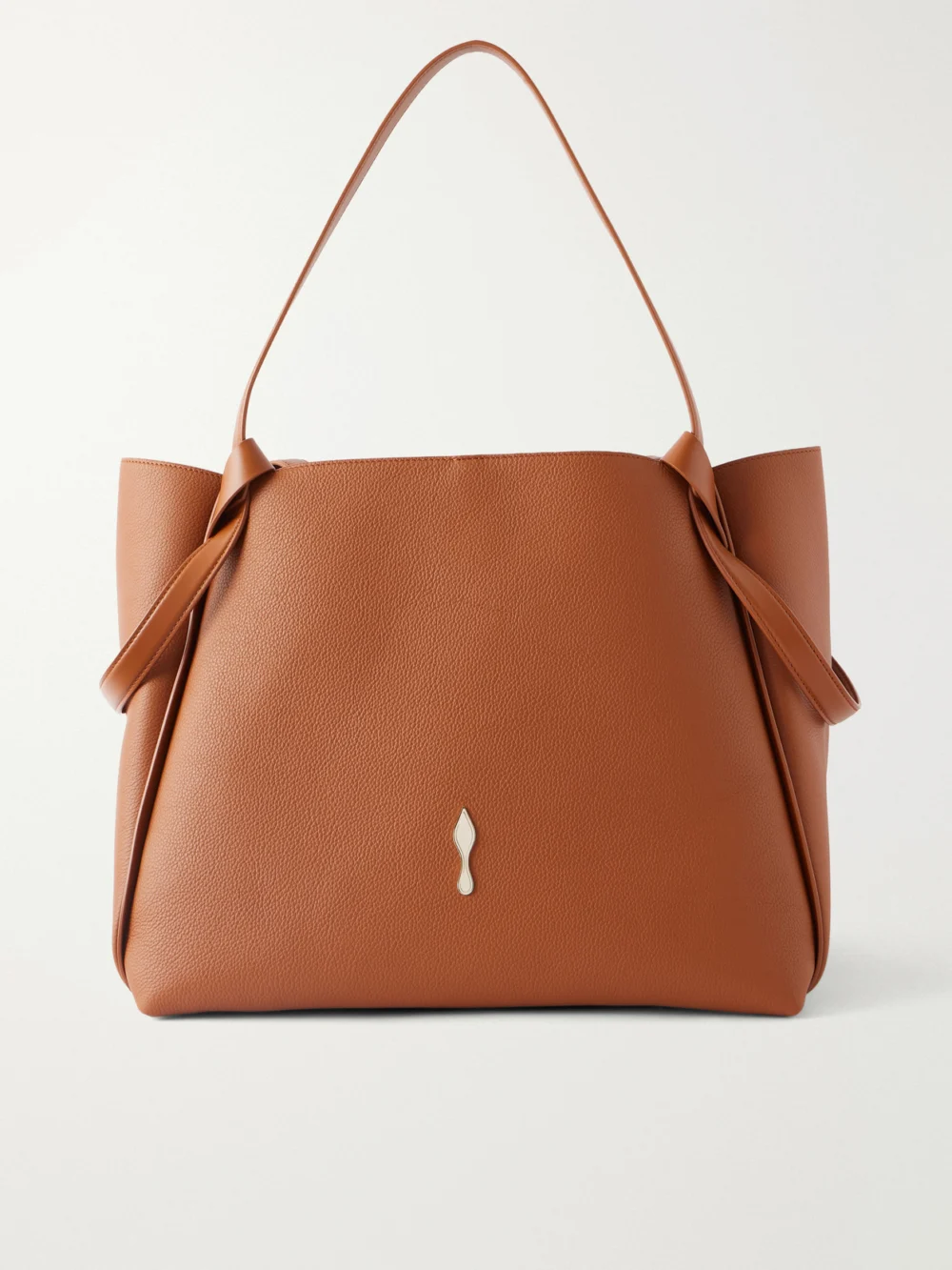 Christian Louboutin Bettina Large Full-grain Leather Tote in tan