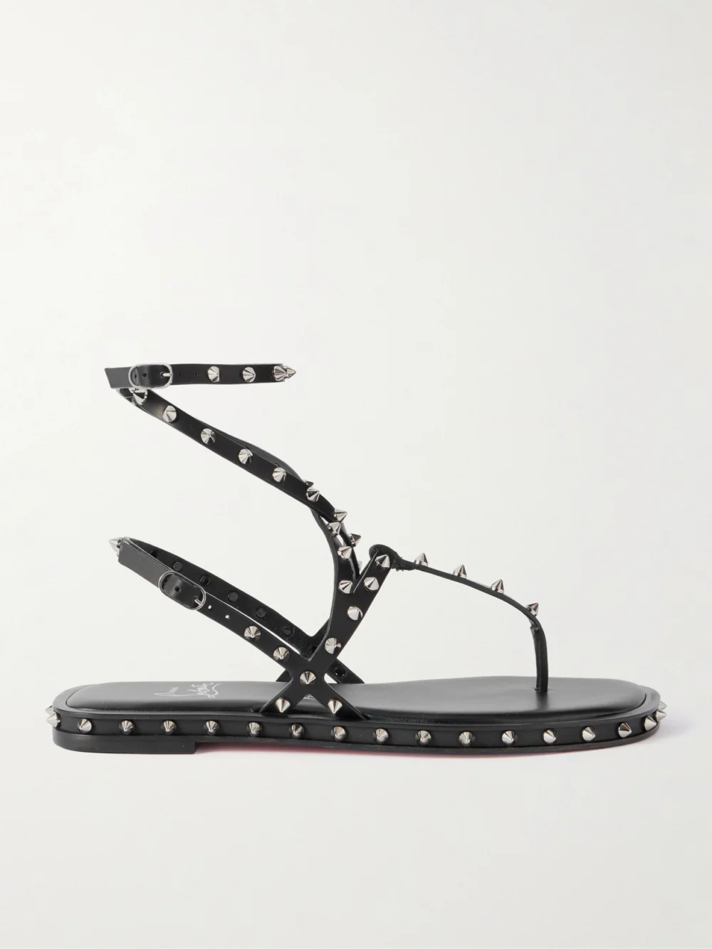 Christian Louboutin Bombina Studded Leather Sandals in black