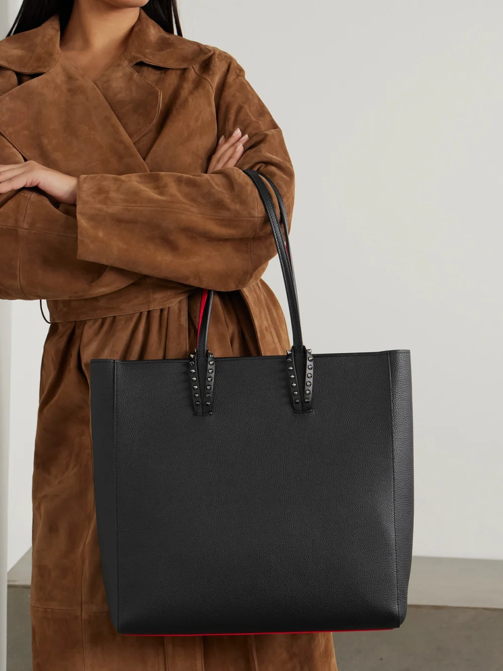 Christian Louboutin Cabata Leather Tote, styled view