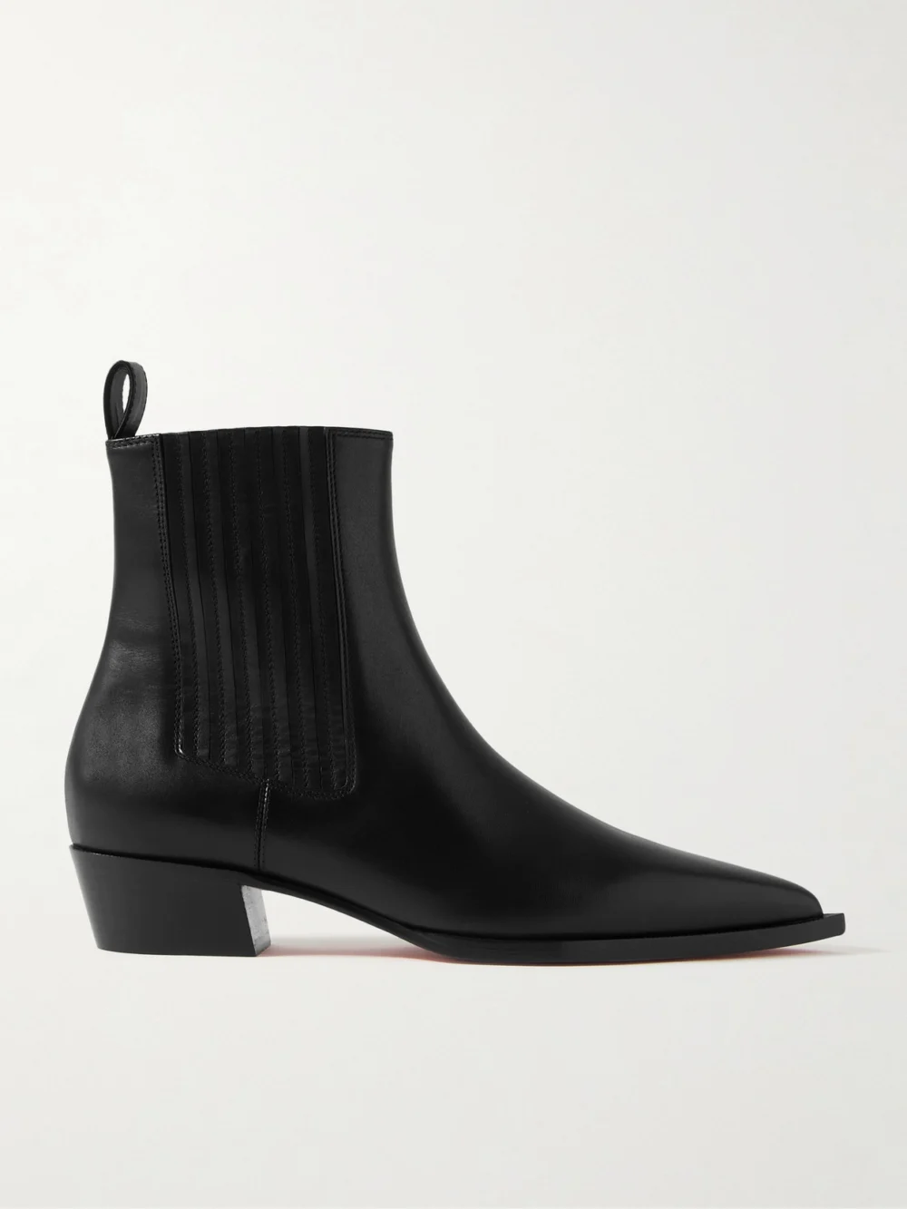 Christian Louboutin Cheliviss 35 Leather Chelsea Boots in black
