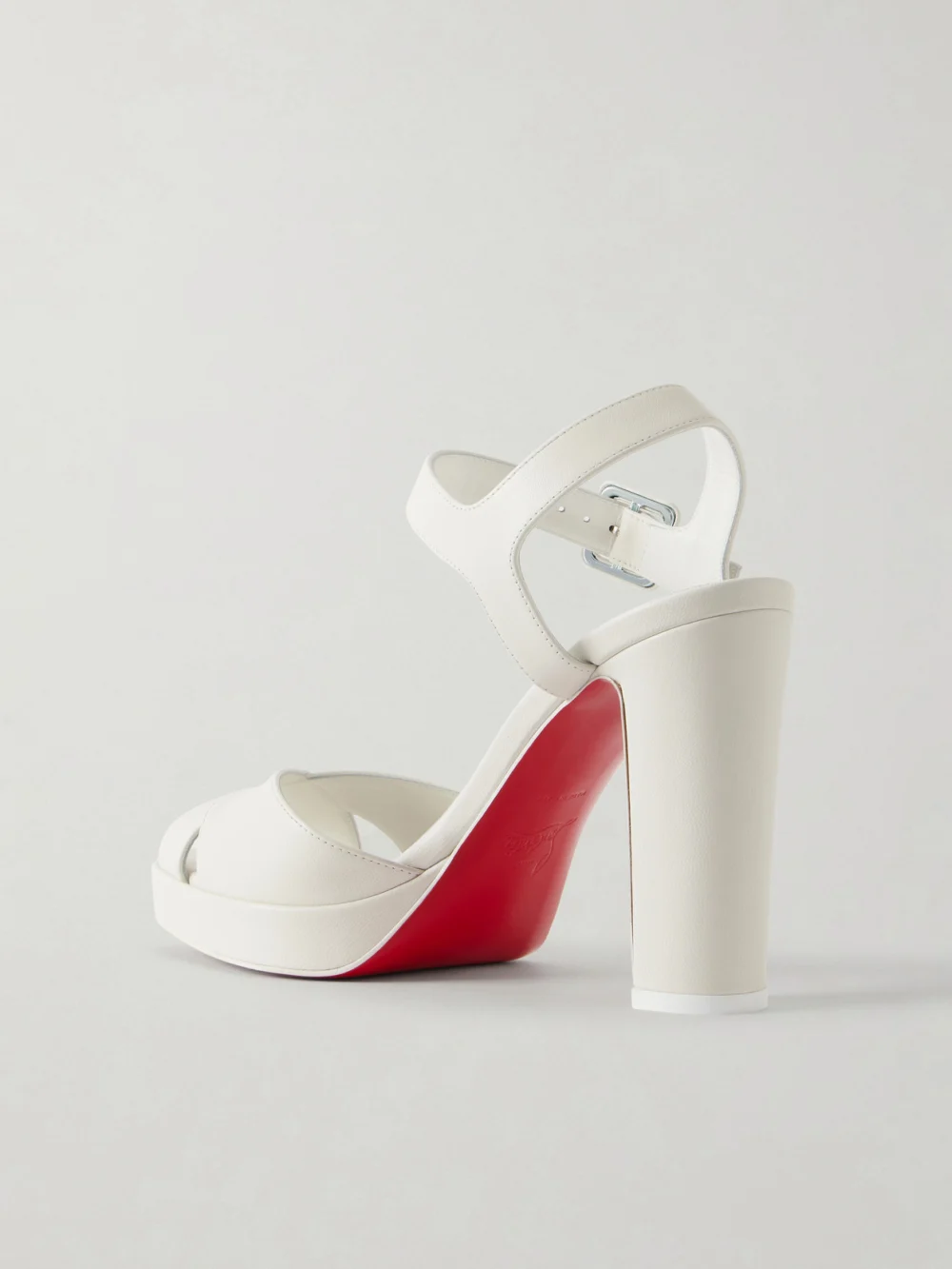 Back view of the Christian Louboutin Cora 100 Leather Sandals