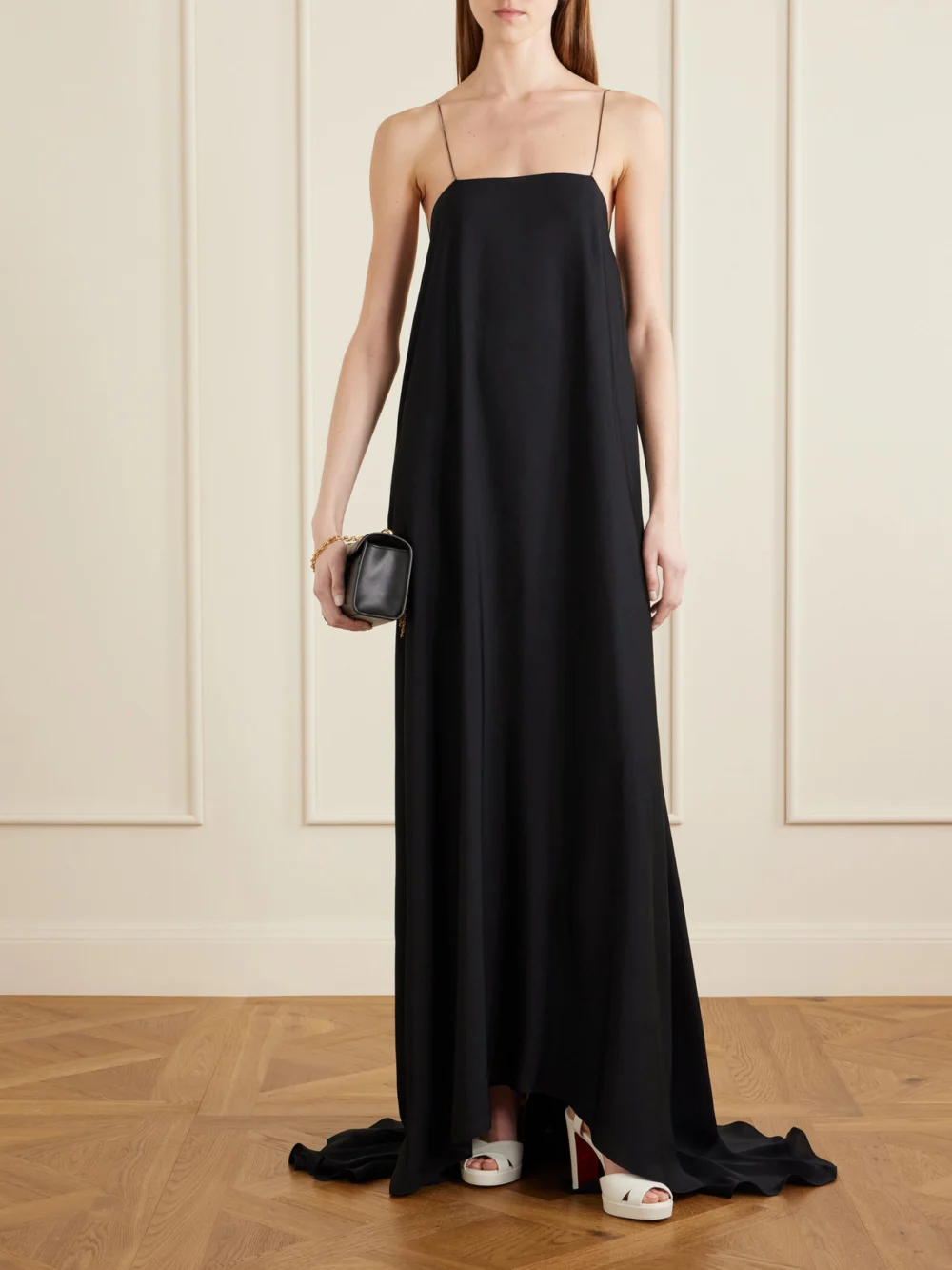 Christian Louboutin Cora 100 Leather Sandals, styled view