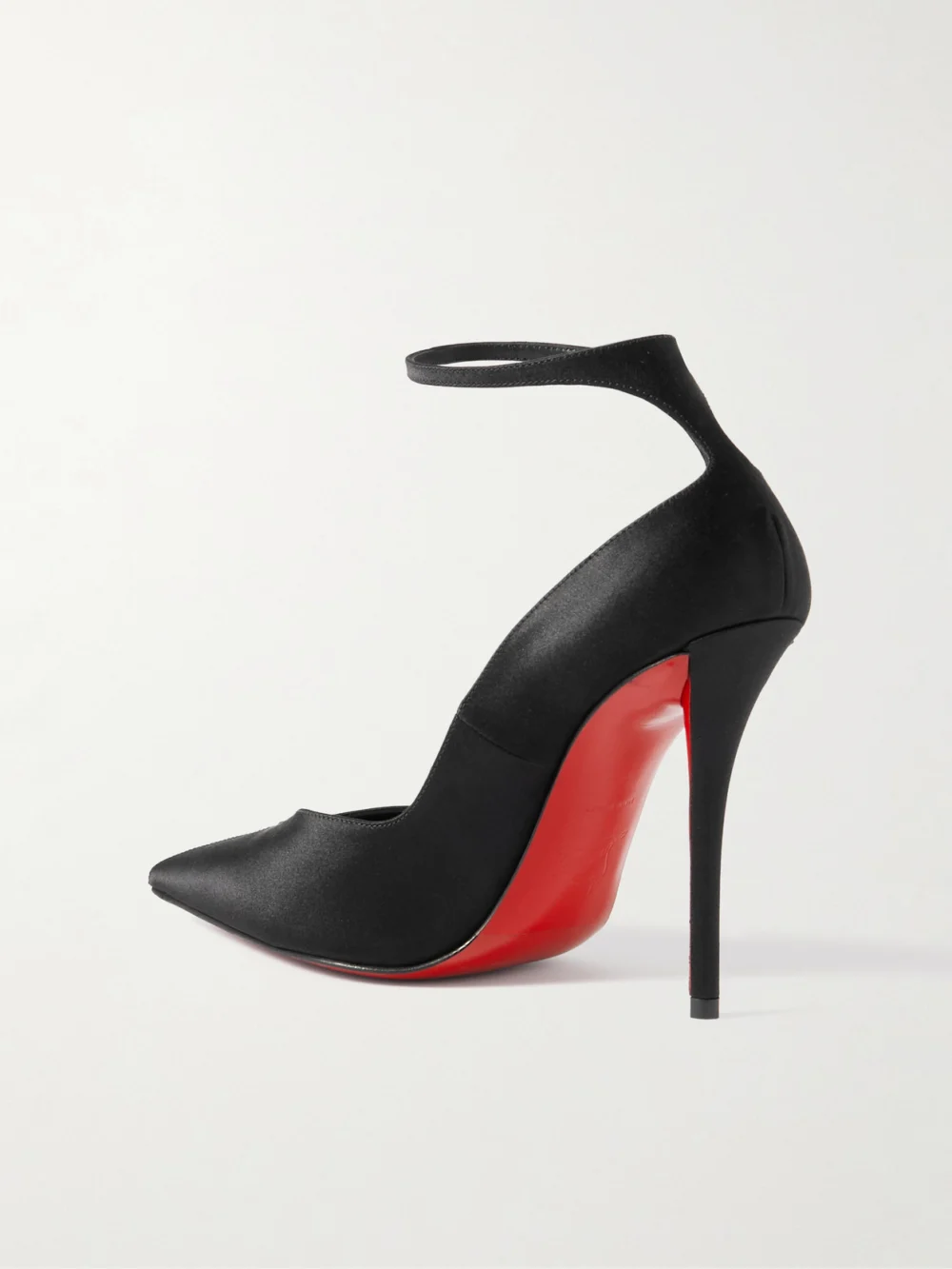 Back view of the Christian Louboutin Erozee 100 Satin Pumps