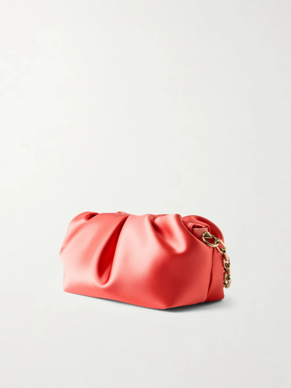 Back view of the Christian Louboutin Eva Small Satin Clutch