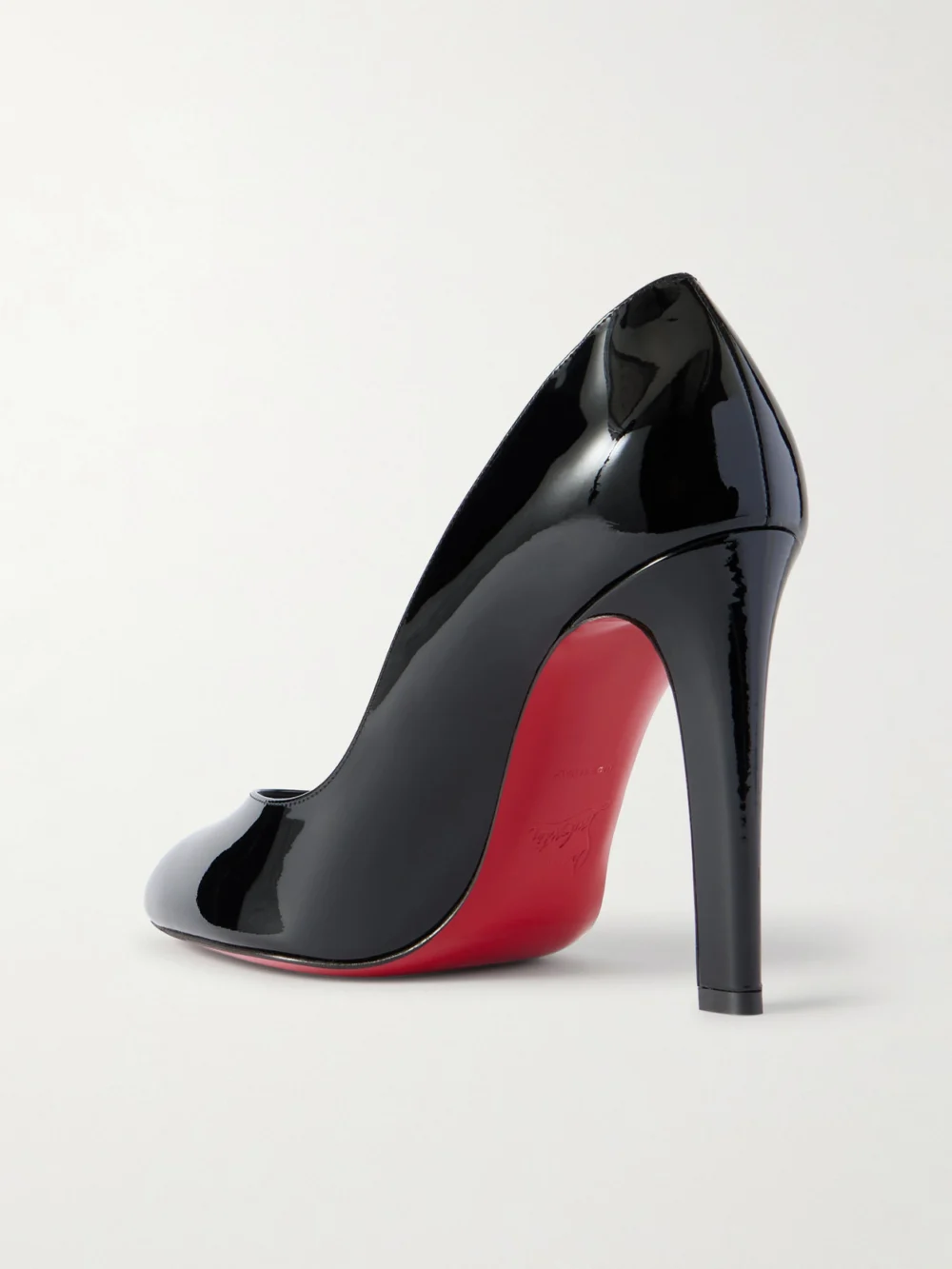 Back view of the Christian Louboutin Fannylove 100 Patent-leather Pumps