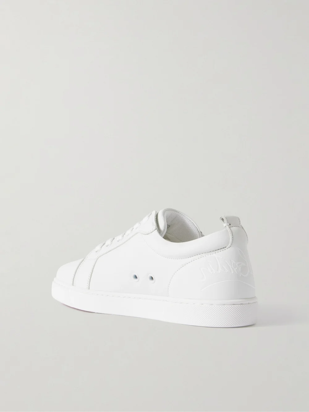 Back view of the Christian Louboutin Fun Louise Junior Leather Sneakers