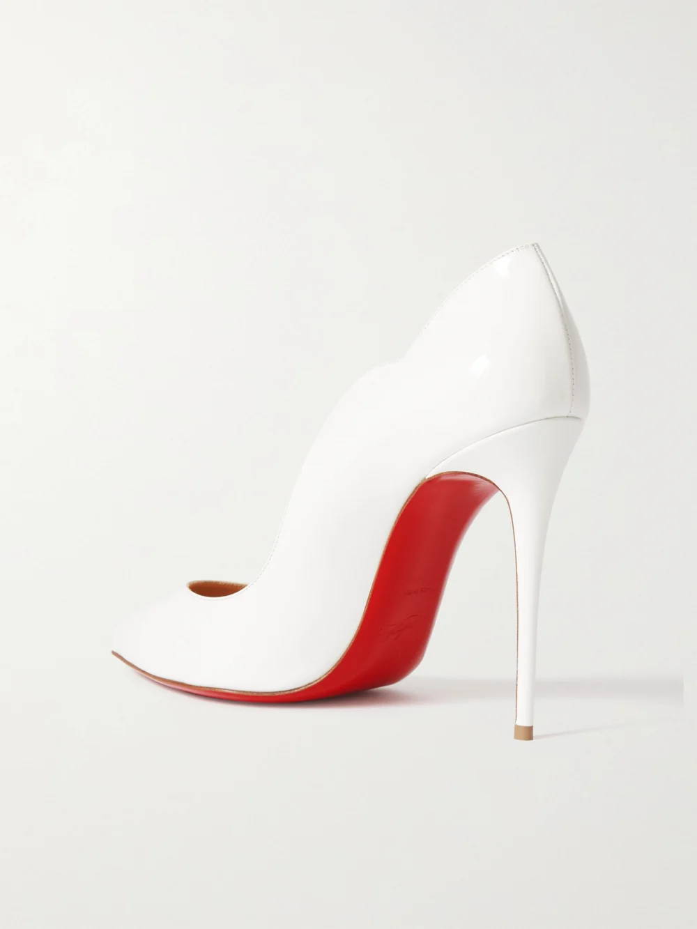 Back view of the Christian Louboutin Hot Chick 100 Patent-leather Pumps