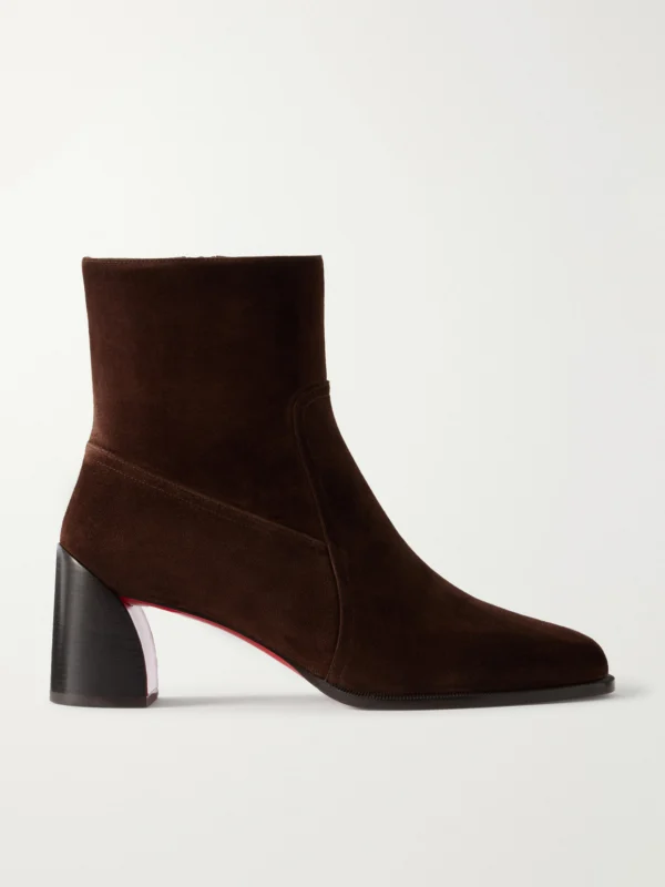 Christian Louboutin Ira 55 Suede Ankle Boots