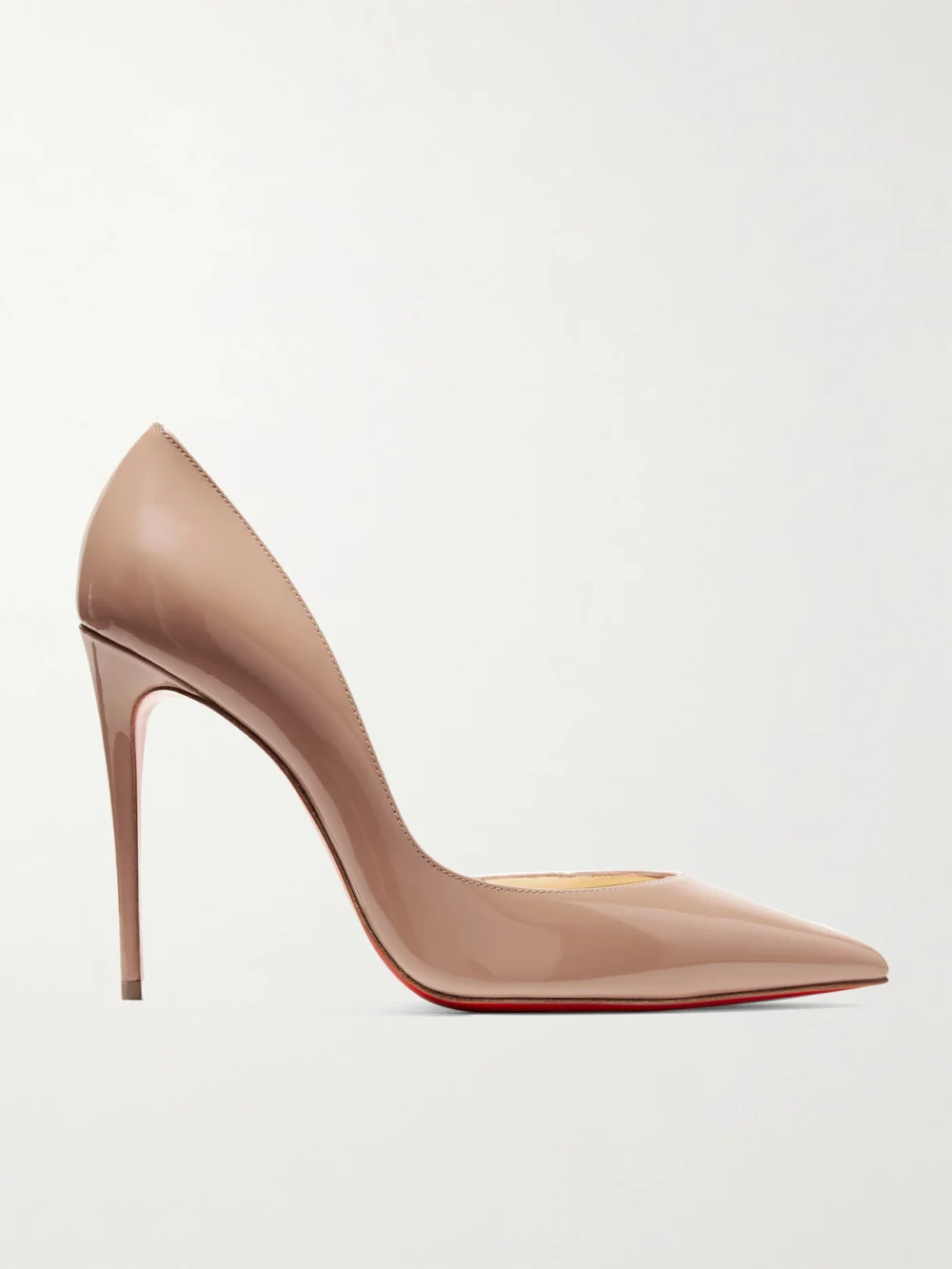 Christian Louboutin Iriza 100 Patent-leather Pumps in neutral