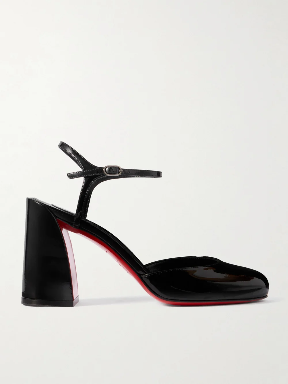 Christian Louboutin Jane 85 Patent-leather Pumps in black