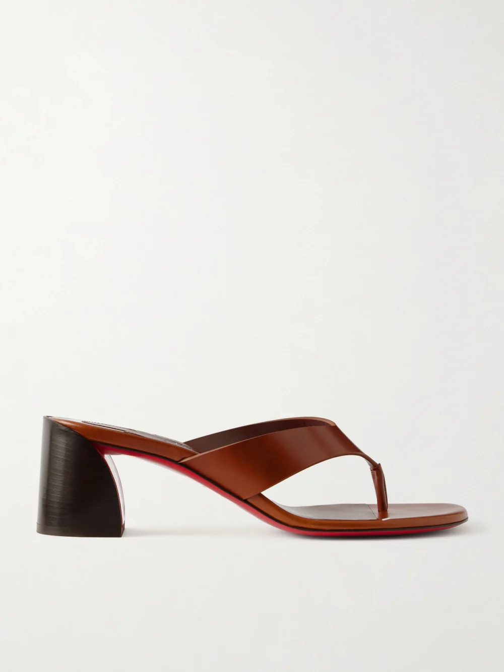 Christian Louboutin Janetonga 55 Leather Sandals in brown