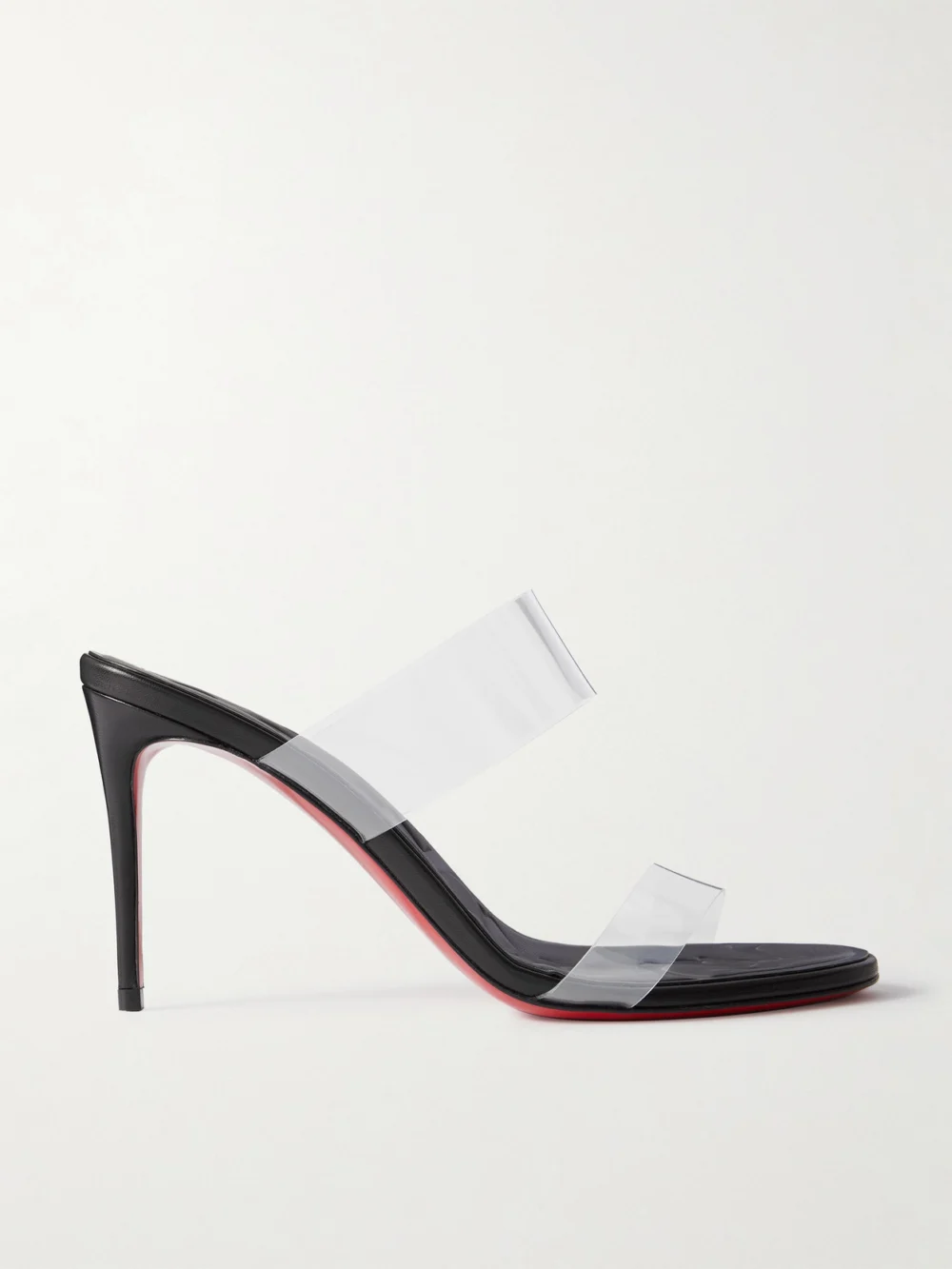 Christian Louboutin Just Loubi 85 Pvc Mules in black