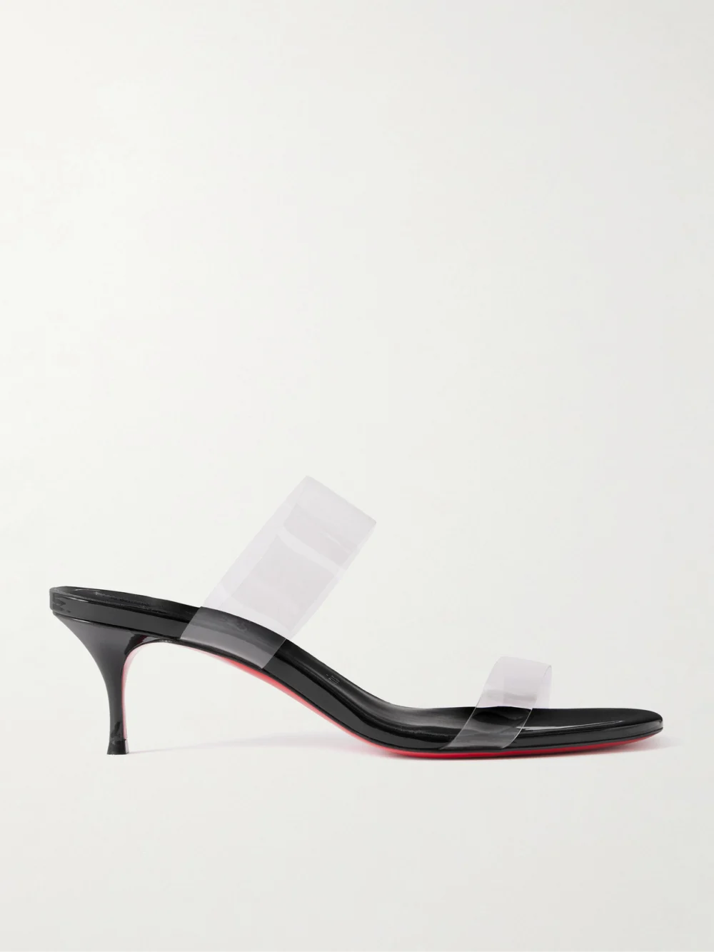 Christian Louboutin Just Nothing 55 Pvc Mules in black