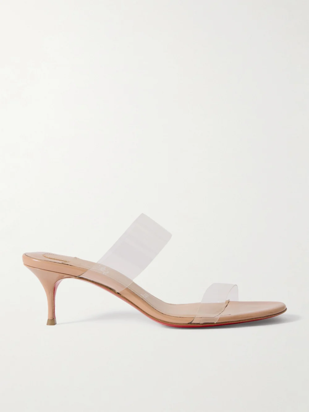 Christian Louboutin Just Nothing 55 Pvc Mules in neutral