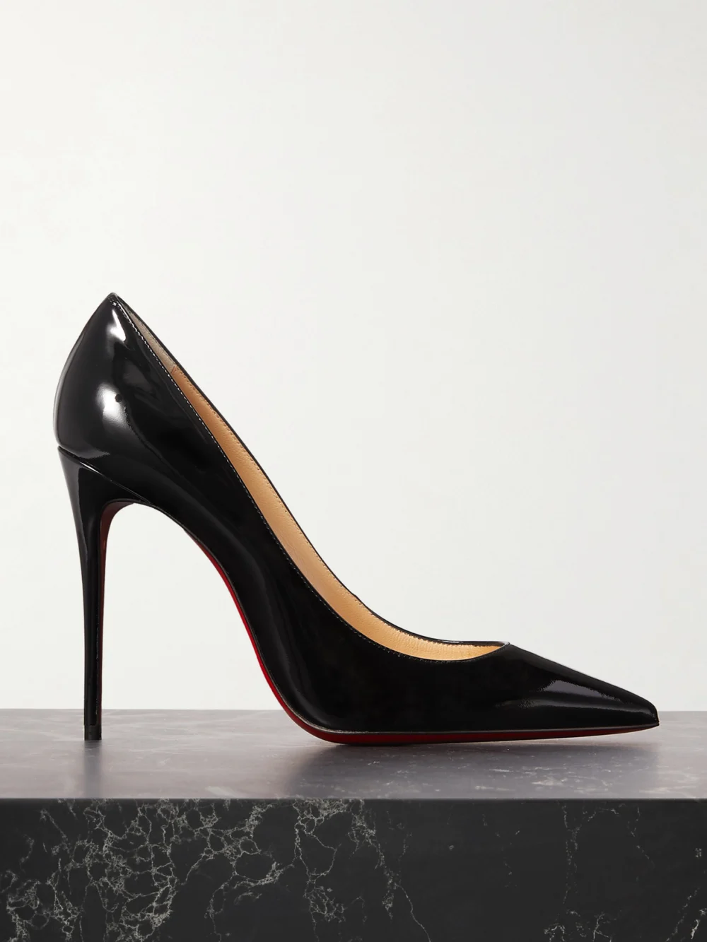Christian Louboutin Kate 100 Patent-leather Pumps in black