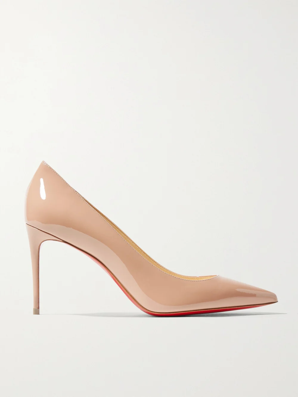 Christian Louboutin Kate 85 Patent-leather Pumps in beige