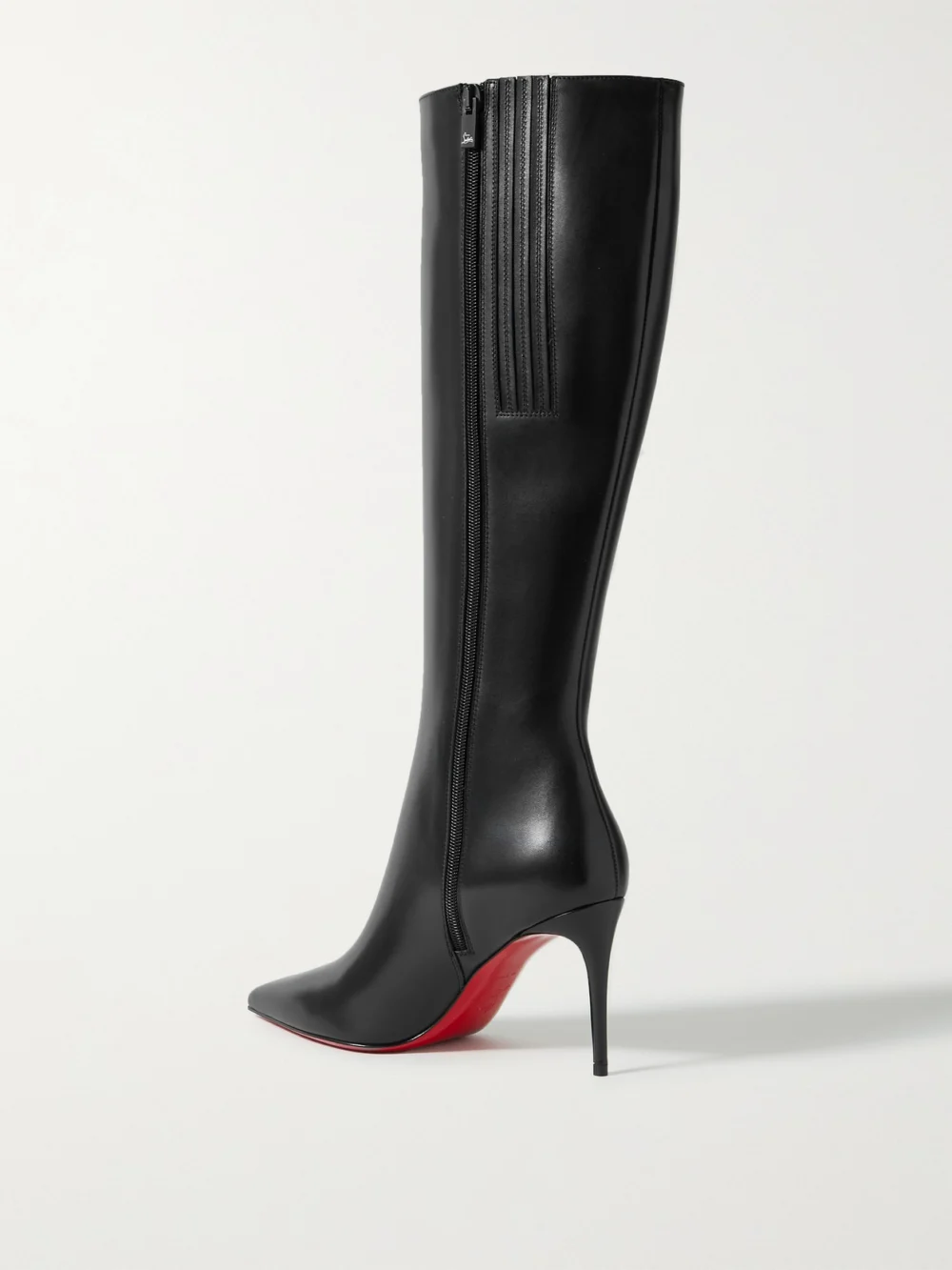 Back view of the Christian Louboutin Kate Botta 85 Leather Knee Boots